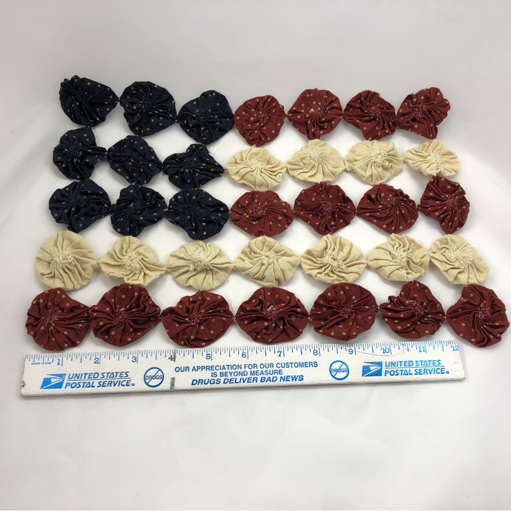Hand made vintage sewn American flag - Picture 4 of 6